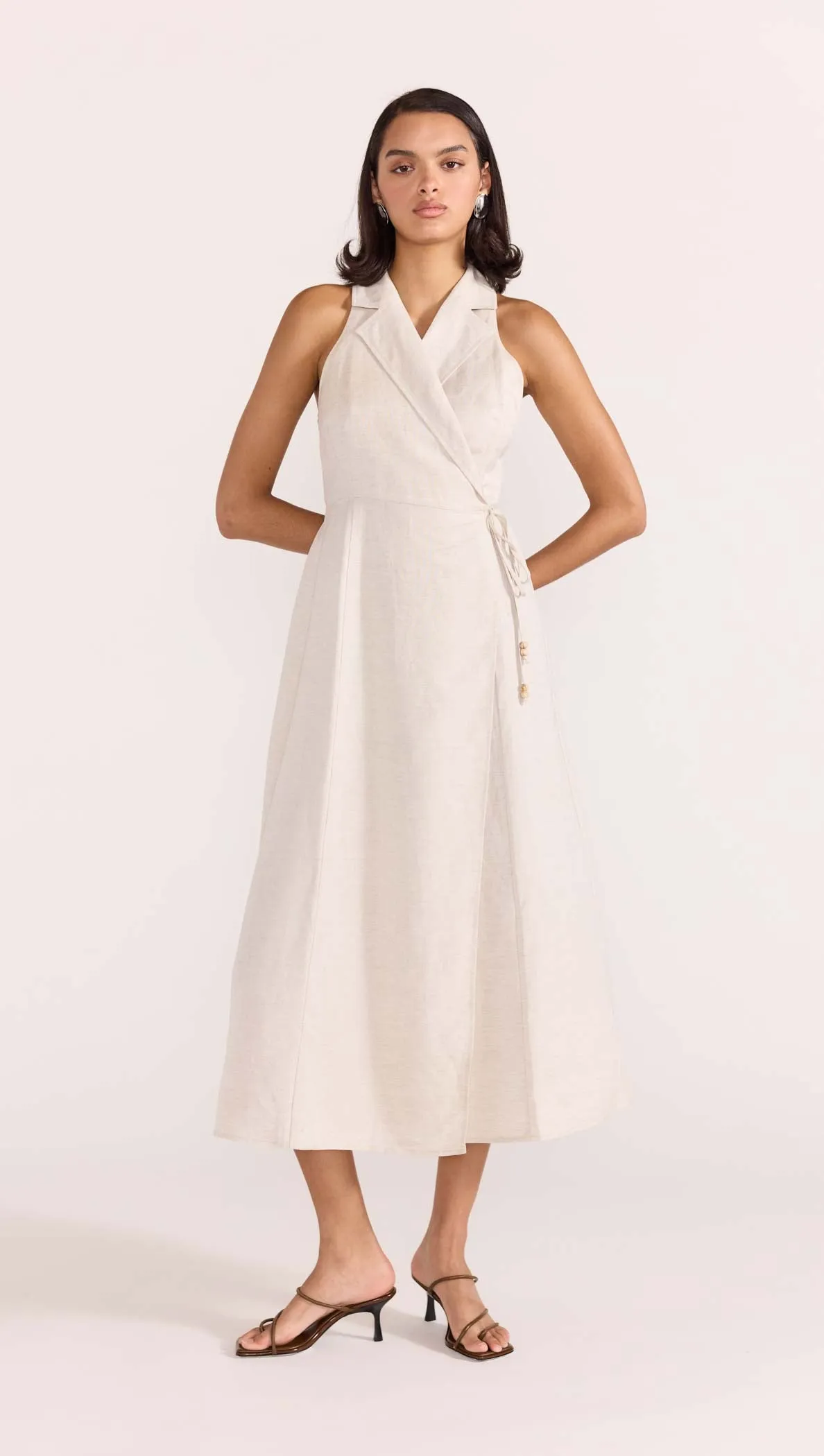 HARPER WRAP MIDI DRESS