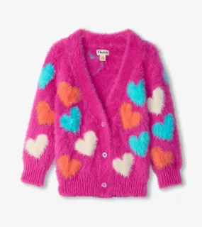 Hatley - Jumbo Hearts Boucle Cardigan