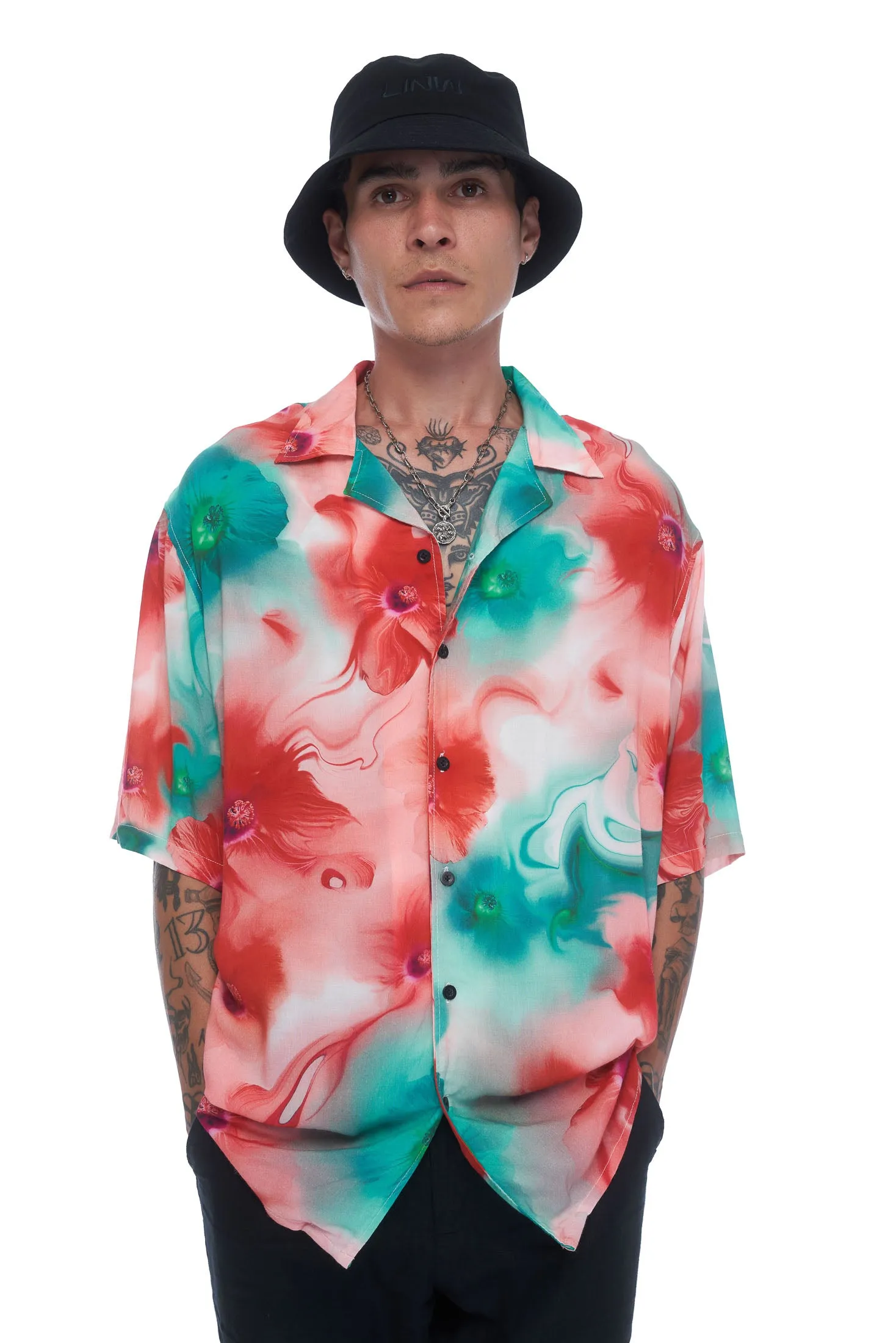 Hawaiian Bowler SS - White