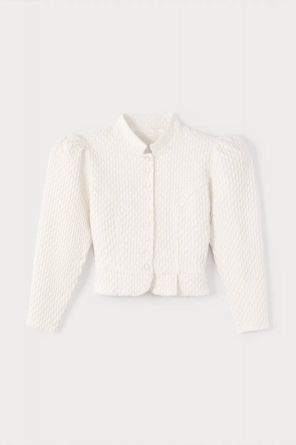 Ivory Puff Sleeve Jacket