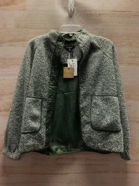 Jacket Faux Fur & Sherpa By Clothes Mentor In Green, Size: S