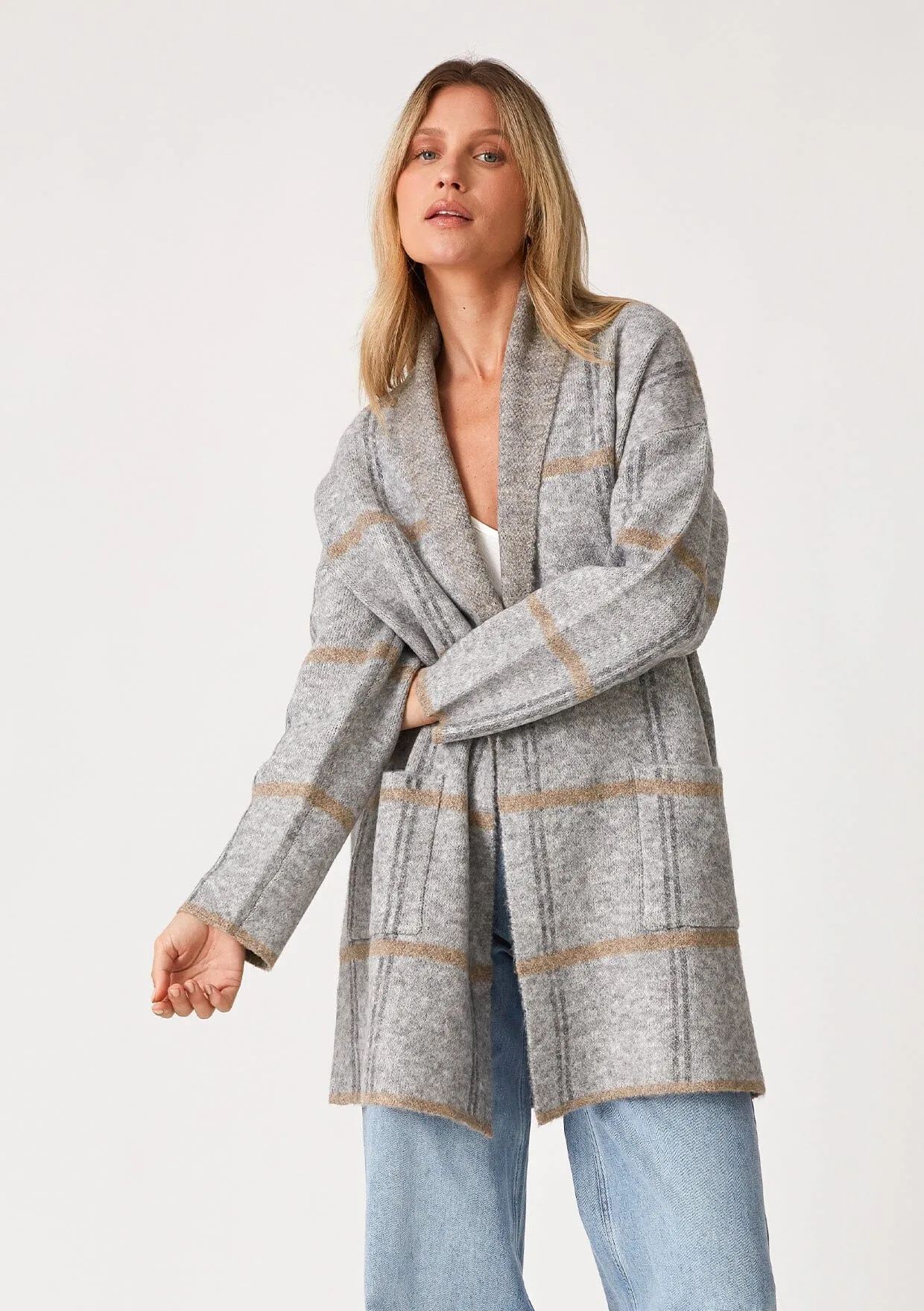 Juno Plaid Cardigan