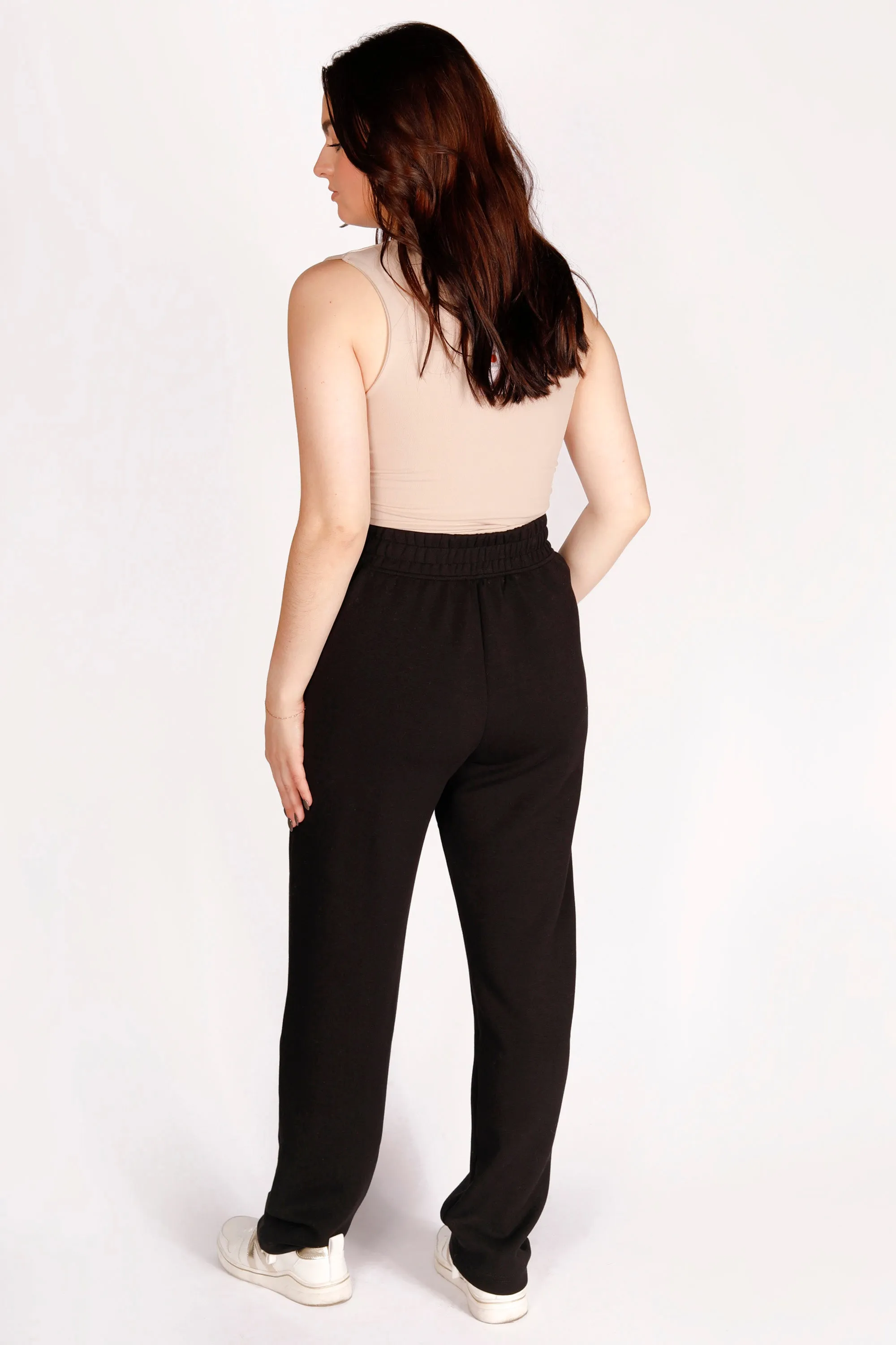 Kelsey Black Pintuck Pant