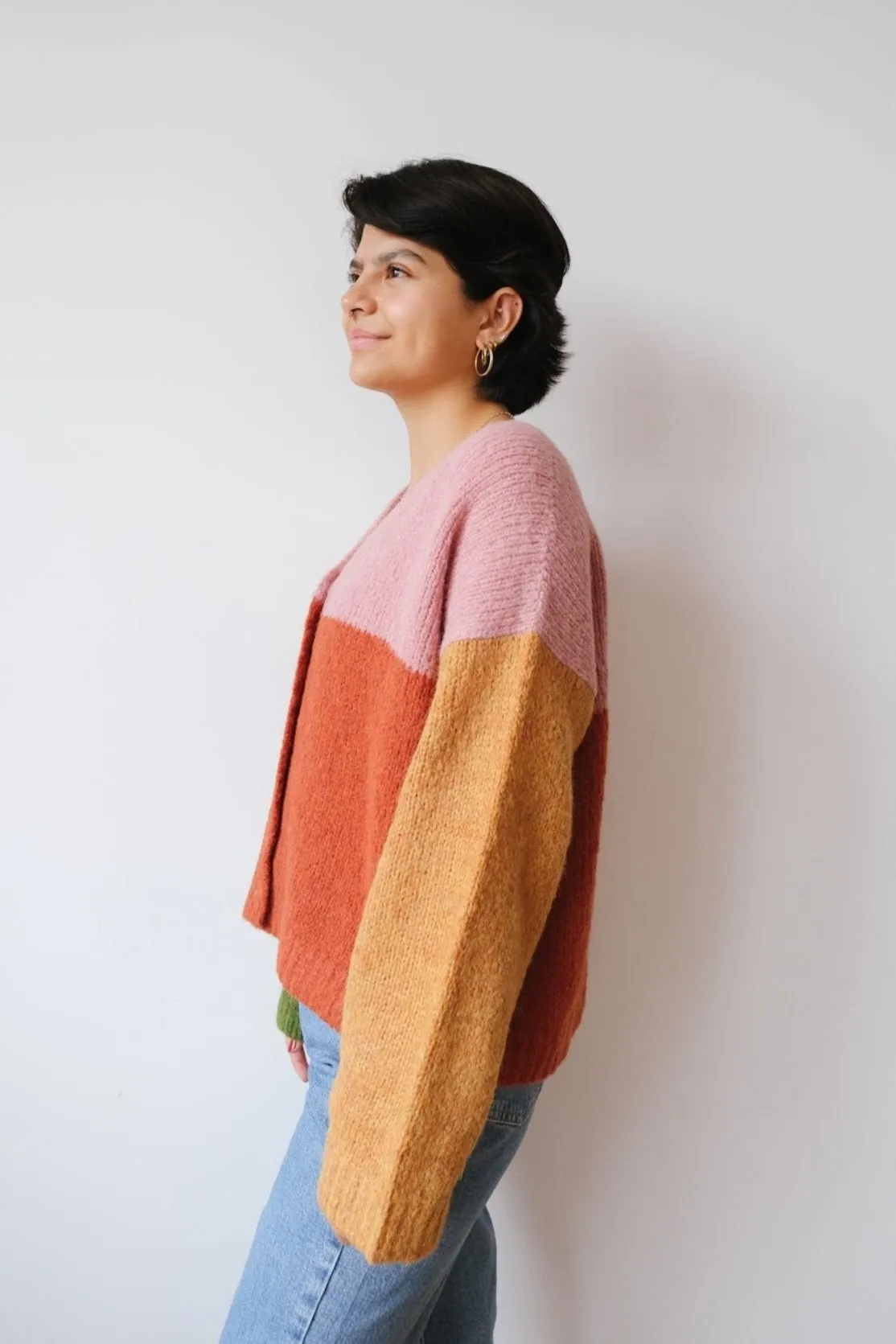 knit cardigan - delta - terra colors