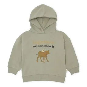 Konges Slojd Lou Hoodie - Dried Sage We Can Moo It