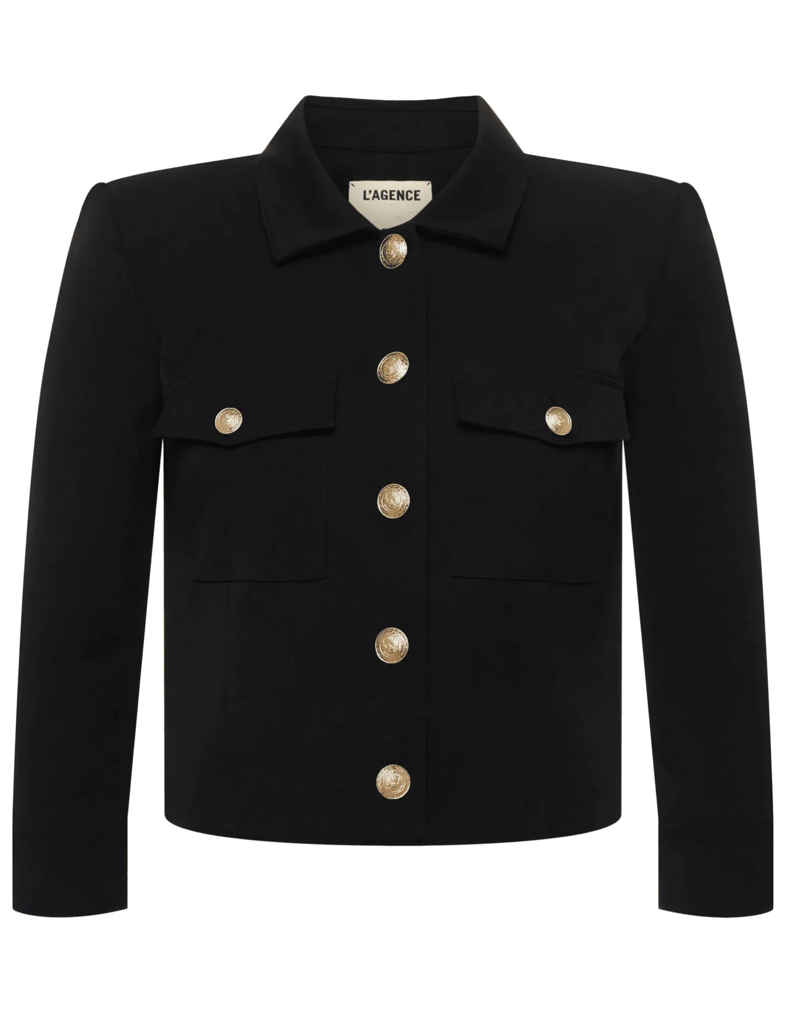 L'Agence Kumi Cropped Fitted Jacket