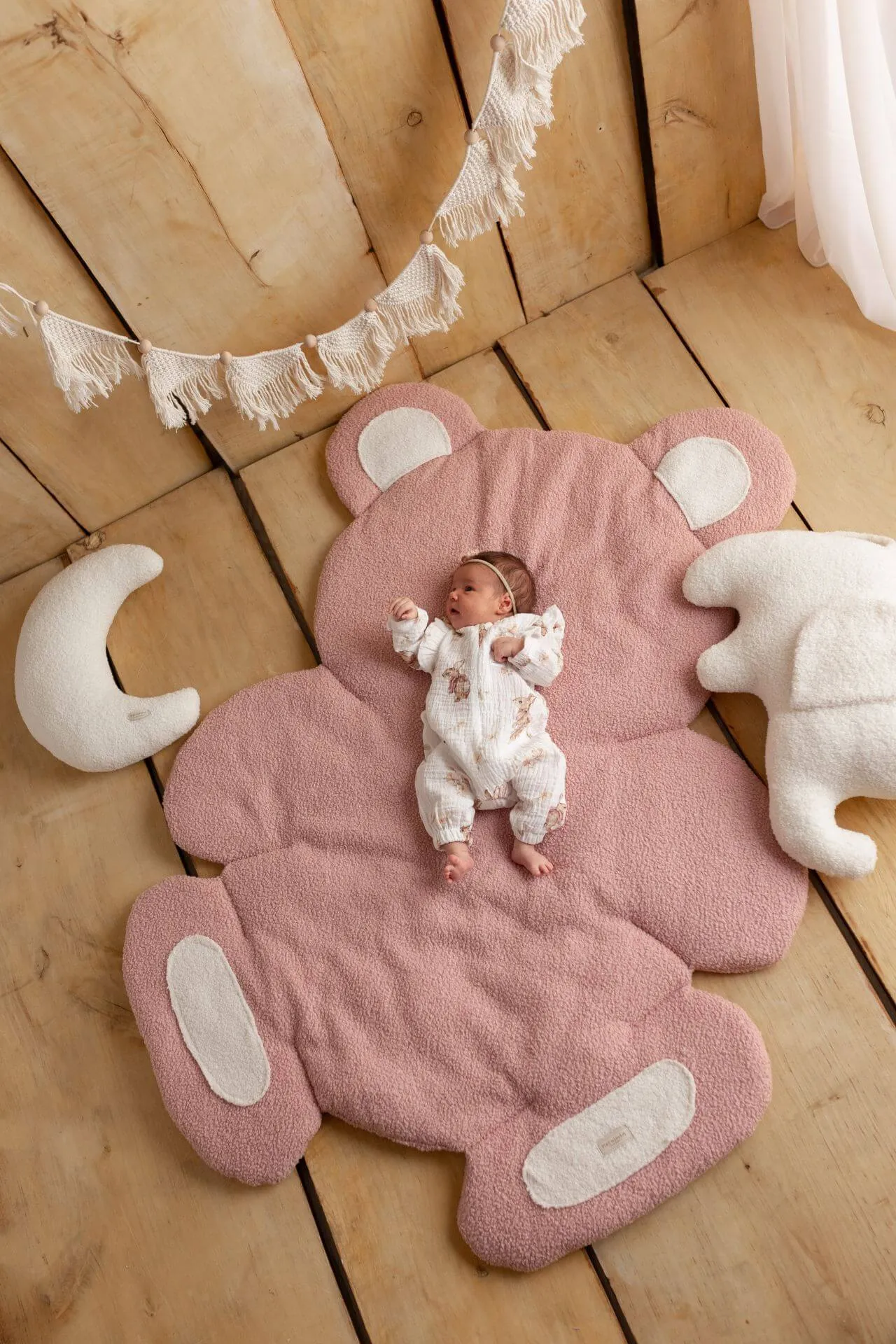 Large Bouclé Baby Floor Playmat "Bear" (4 colours)