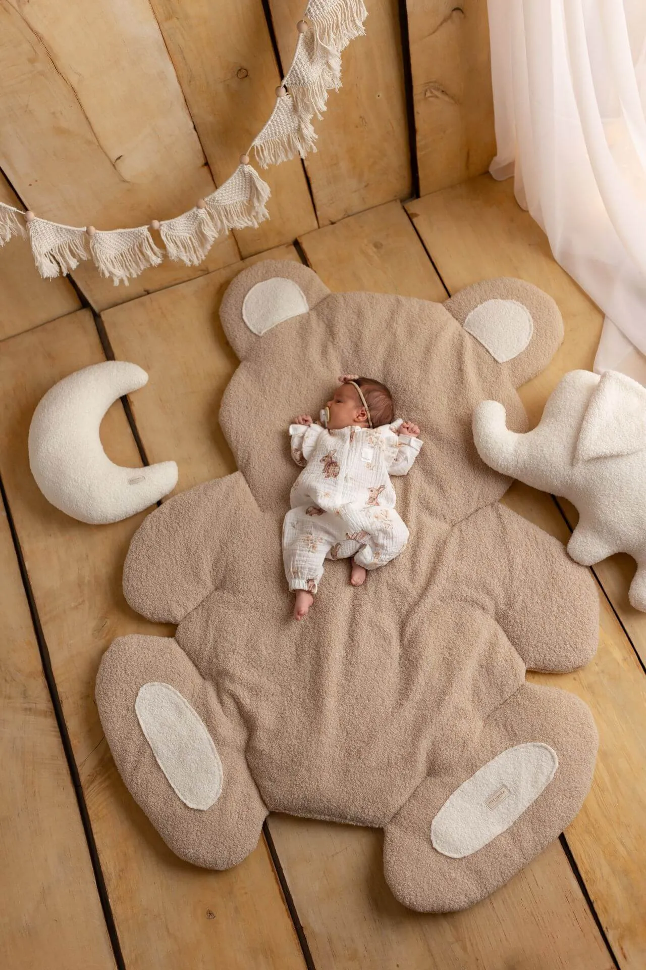 Large Bouclé Baby Floor Playmat "Bear" (4 colours)