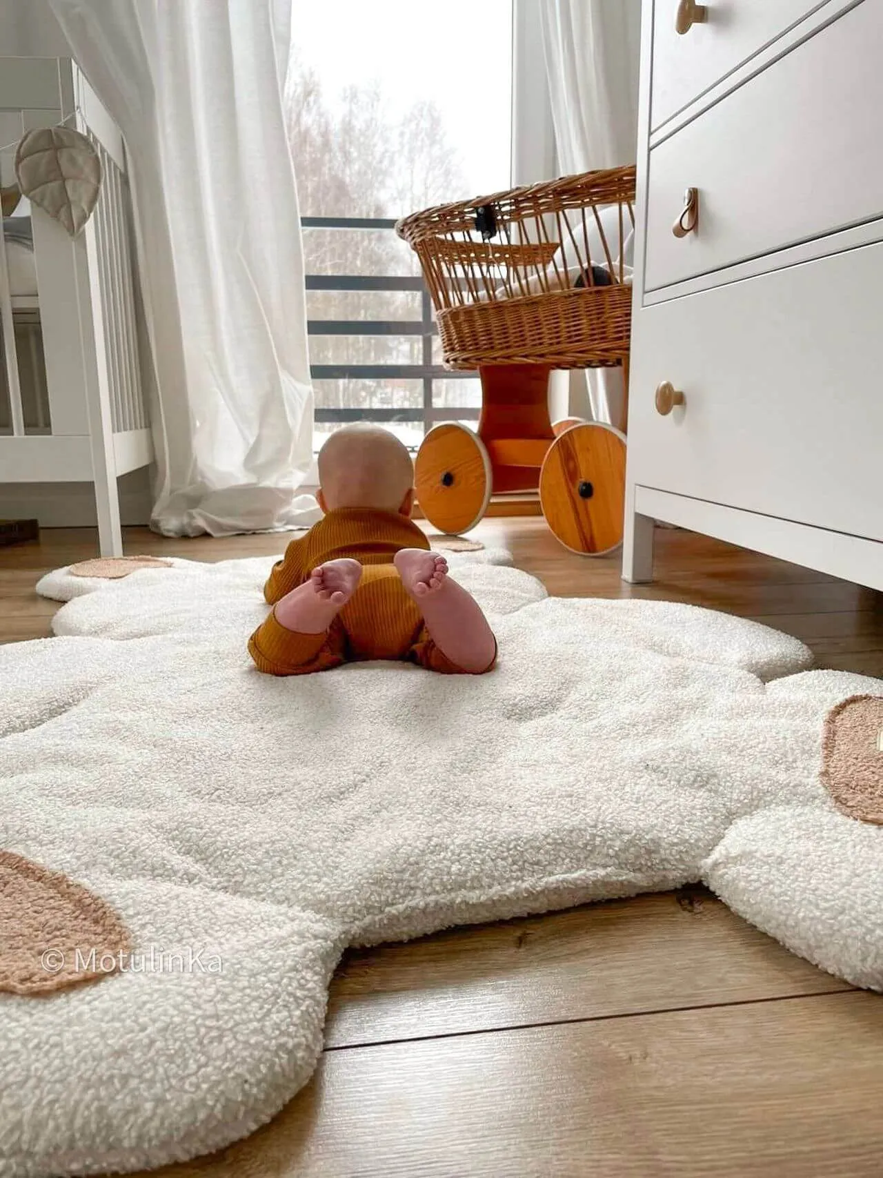 Large Bouclé Baby Floor Playmat "Bear" (4 colours)