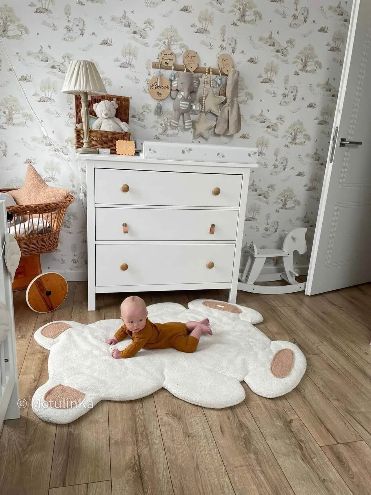 Large Bouclé Baby Floor Playmat "Bear" (4 colours)