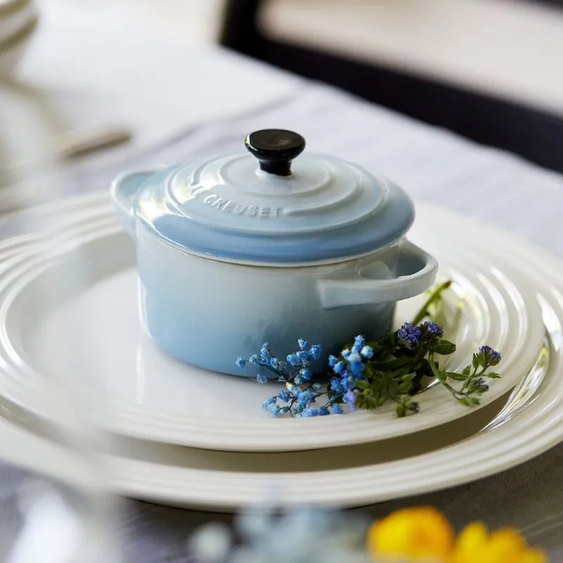 Le Creuset Stoneware Petite Round Casserole Coastal Blue