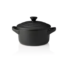 Le Creuset Stoneware Petite Round Casserole Satin Black