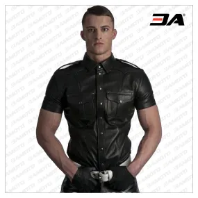 Leather Police Shirt