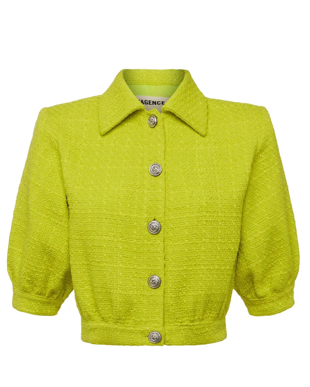 Lime Cove Crop Shirt Sleeve Jacket