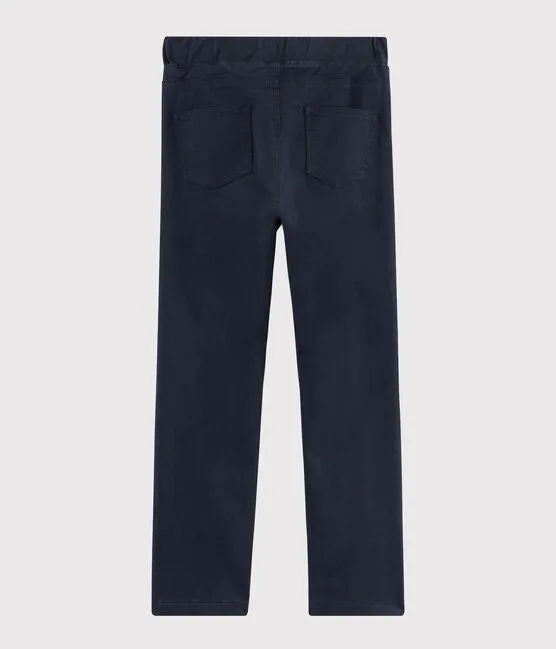 Lined Navy Pants