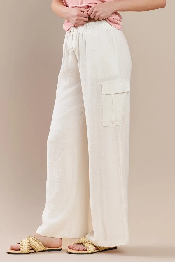 Linen Cargo Pants