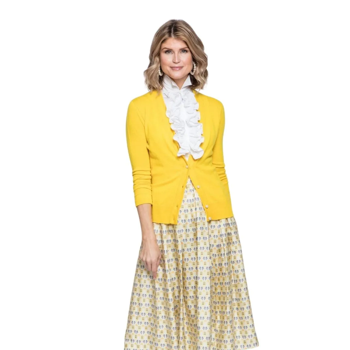 Lisa Cardigan in Yellow