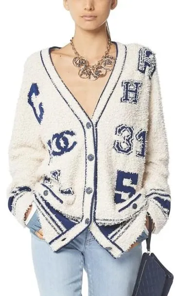 Logo Cardigan Sweater