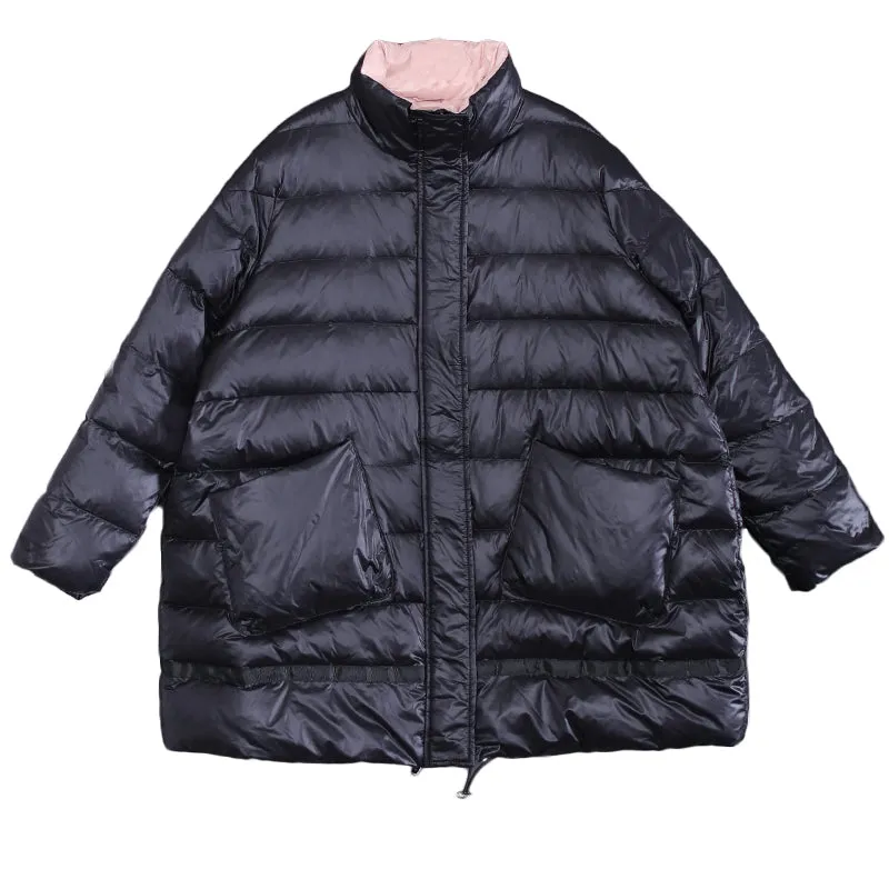 Loose large size thick down jacket