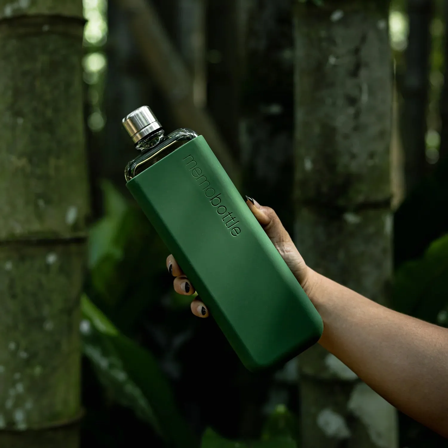 memobottle | sleeve slim silicone | moss green