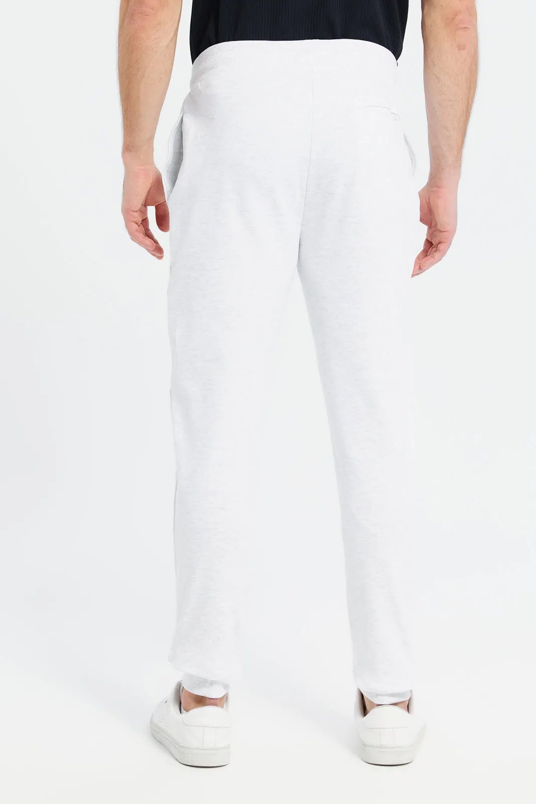 Men Ecru Soft Touch Joggers