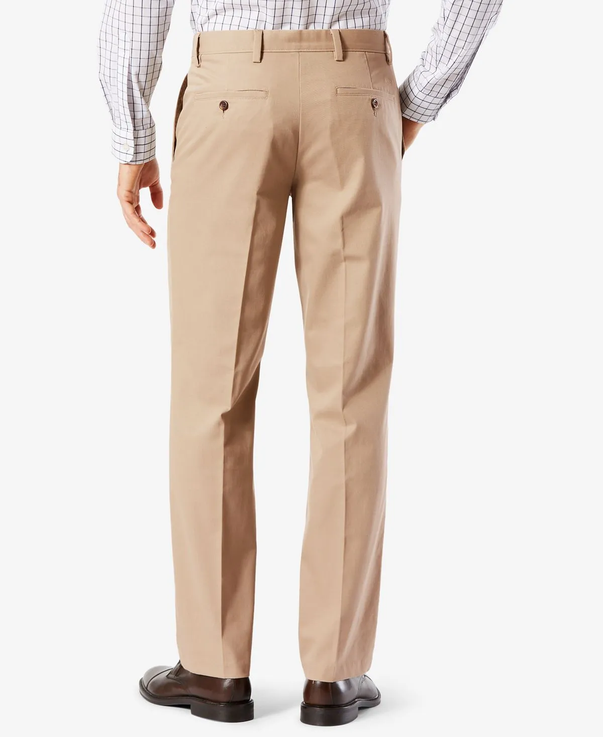 Men's easy straight fit Dockers khaki stretch pants