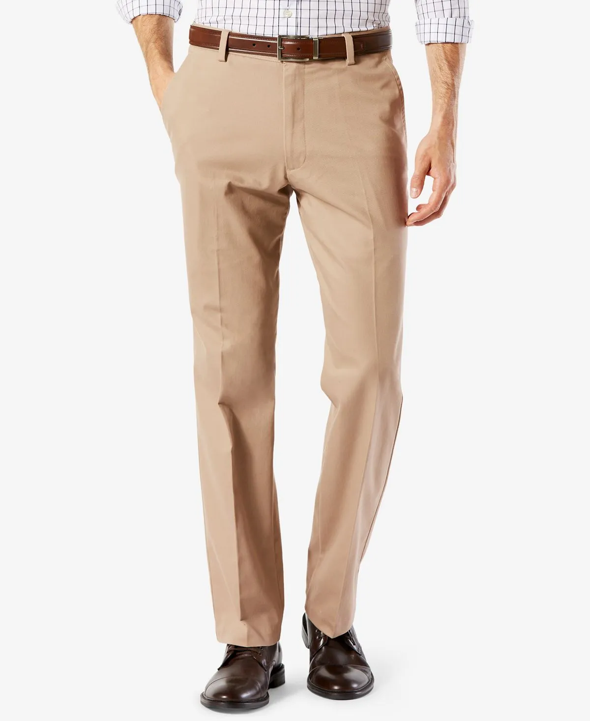 Men's easy straight fit Dockers khaki stretch pants