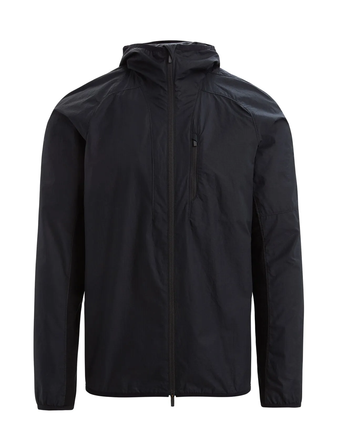 Mens Shell   Cotton Windbreaker - Black