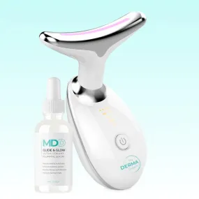 MyoGlow LED Neck Lifting & Glide and Glow Serum