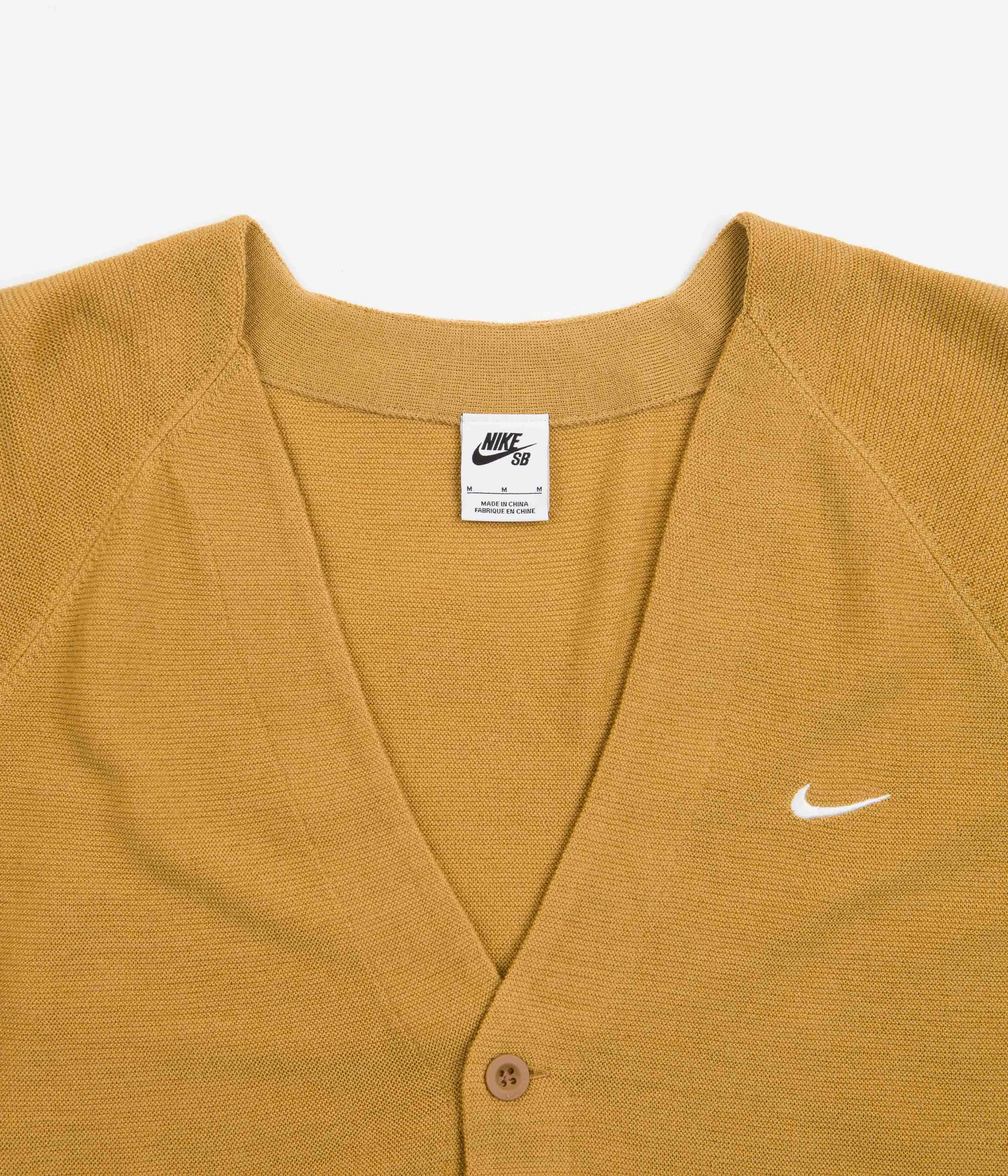 Nike SB Skate Cardigan - Elemental Gold / White