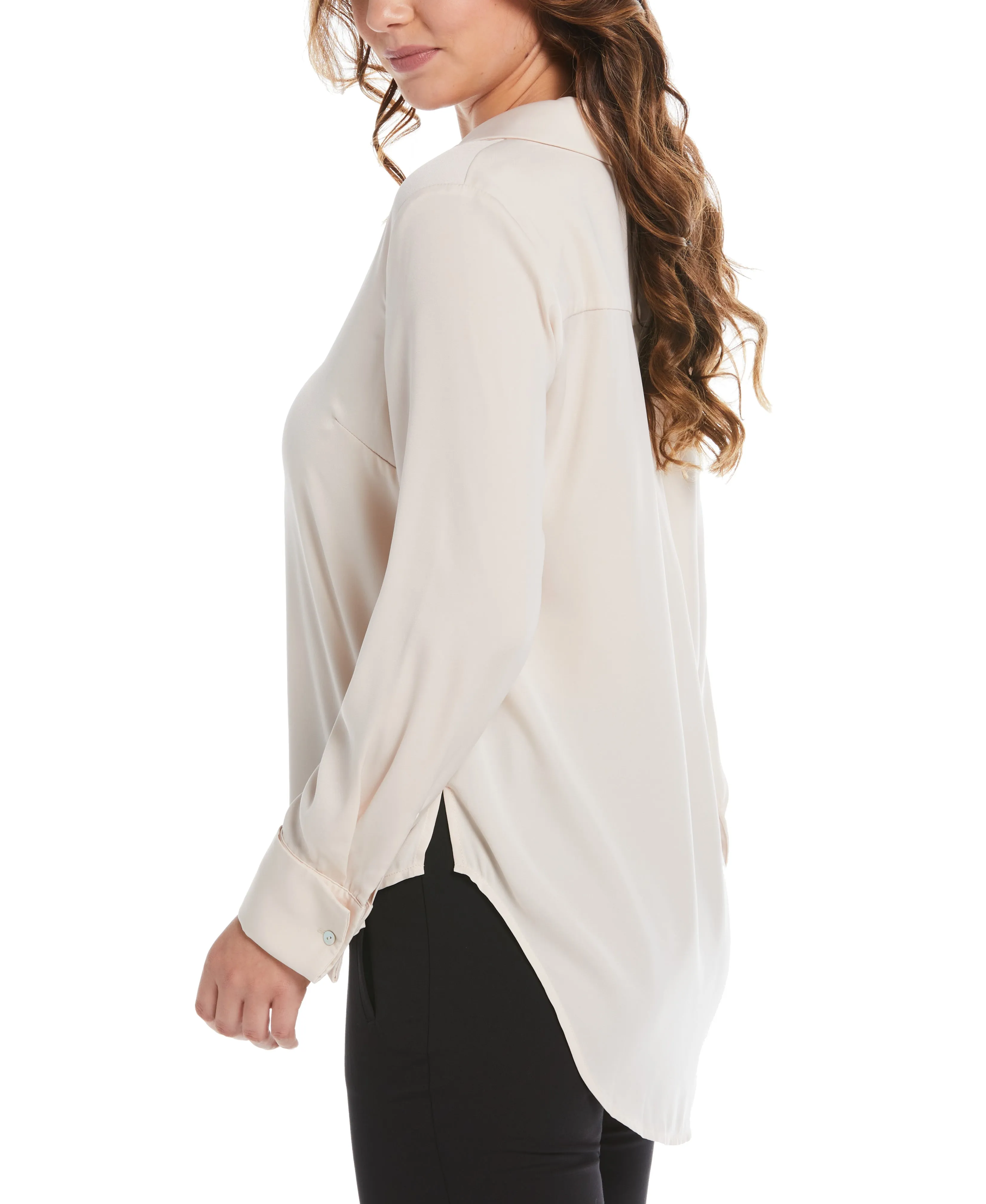 Notch Collar Blouse