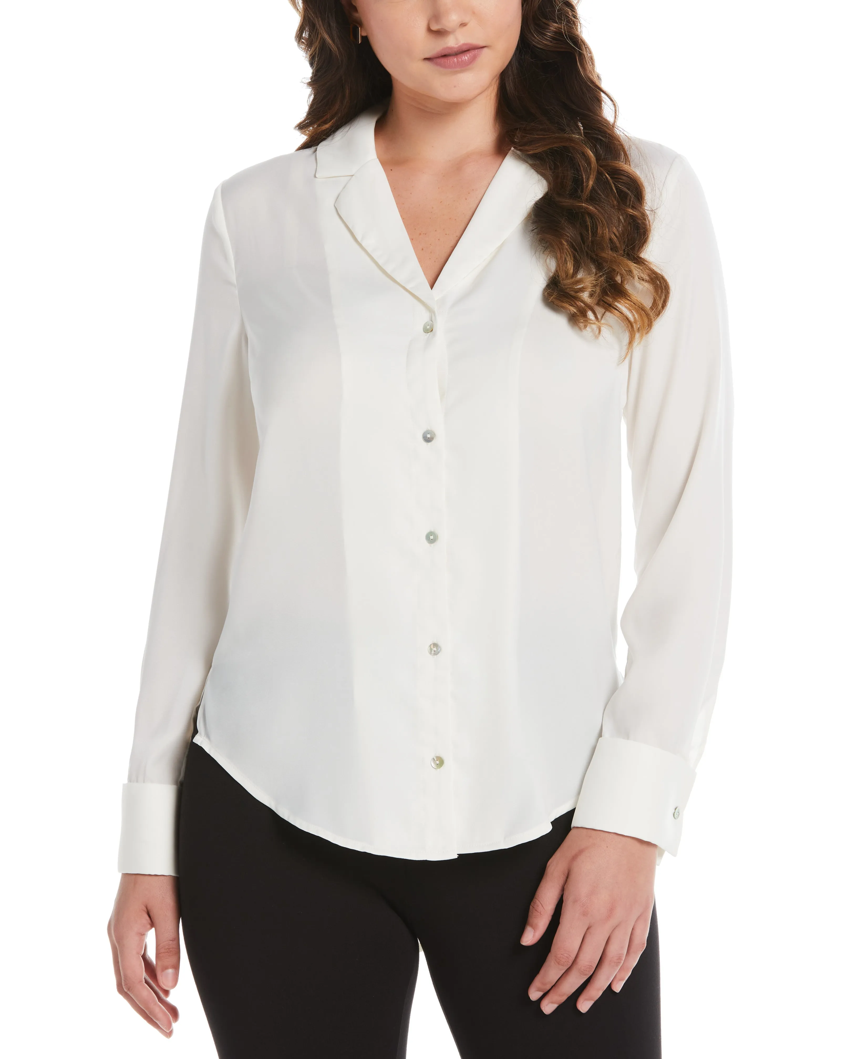 Notch Collar Blouse