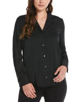 Notch Collar Blouse