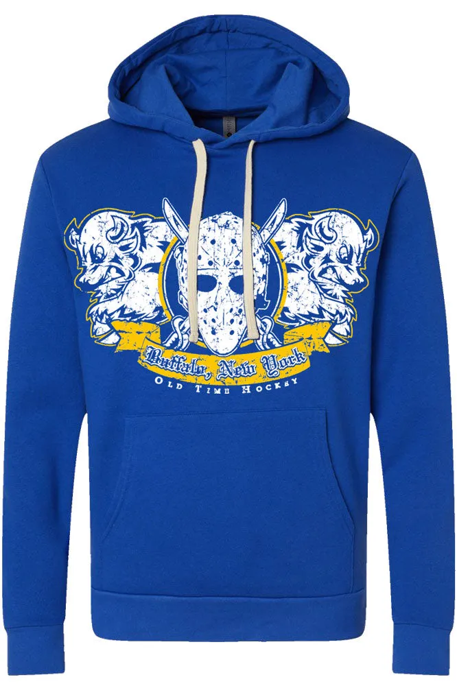 Old time Buffalo Hockey Hoodie