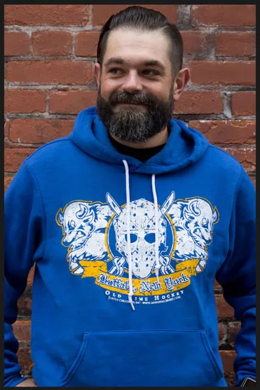 Old time Buffalo Hockey Hoodie