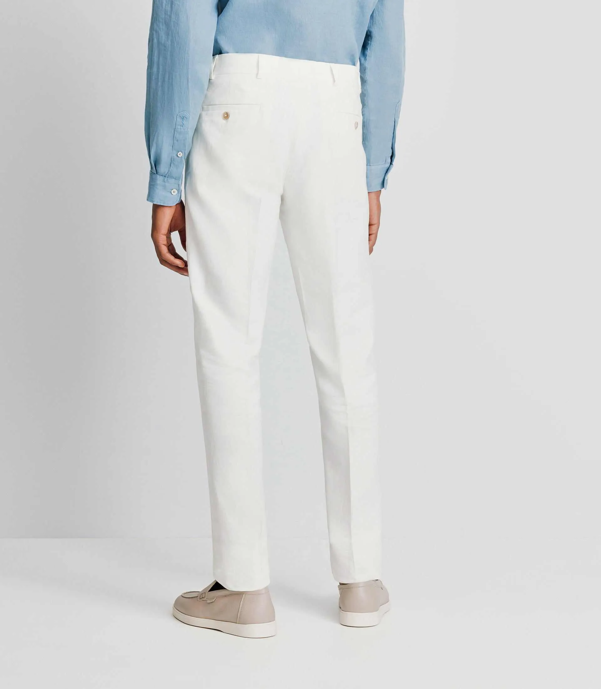 Pantalon en lin blanc BCELESTE