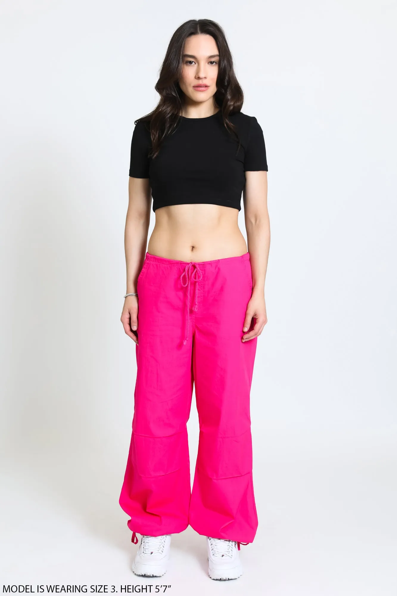 PARACHUTE PANT - HOT PINK