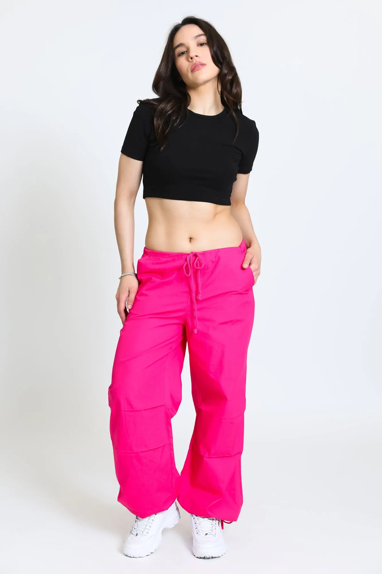 PARACHUTE PANT - HOT PINK