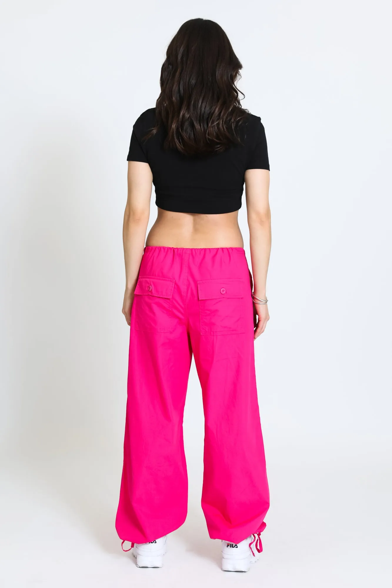 PARACHUTE PANT - HOT PINK