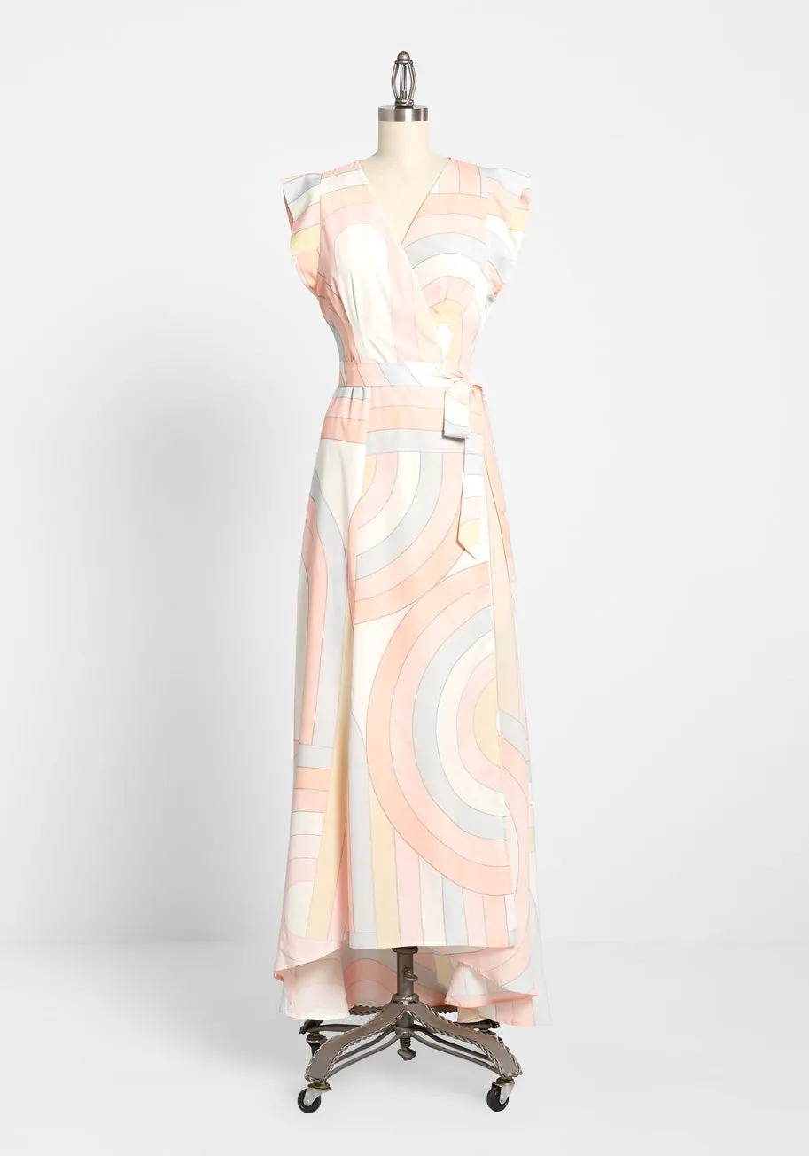 Pastel Me Everything Wrap Dress