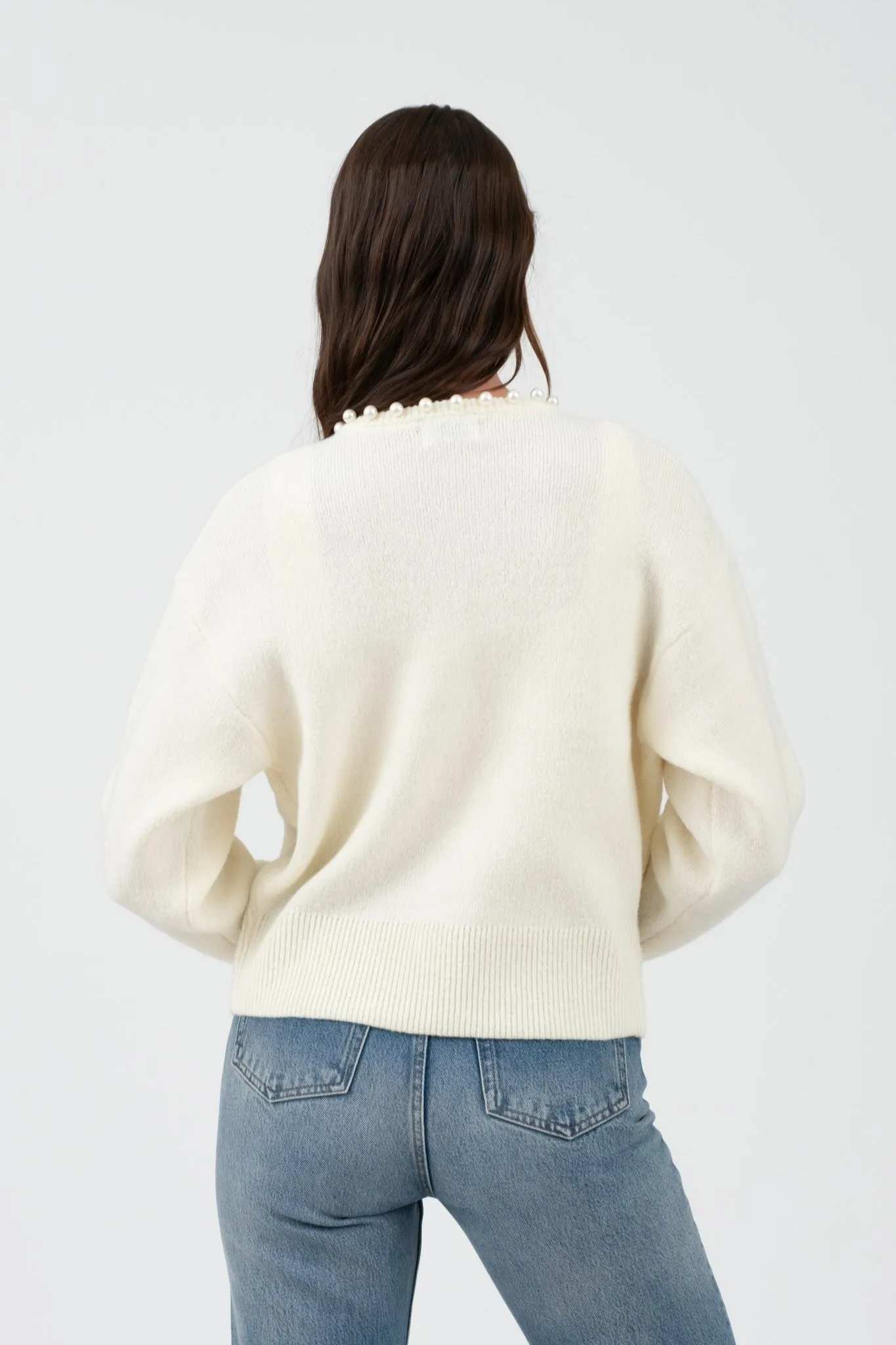 Pearl Trim Cardigan (More Colors)