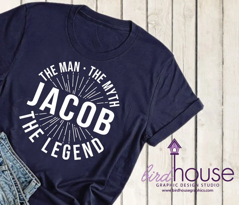 Personalized The Man The Myth The Legend Shirt, Funny Shirt, Personalized, Any Color, Customize, Gift