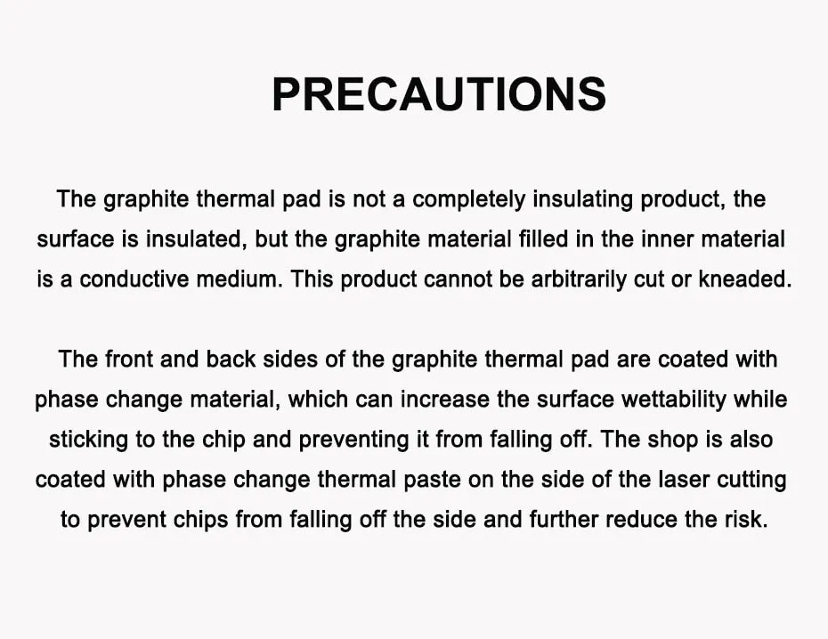 Pi ® (PiPlus®) 40W/m.k 3D Graphite Thermal Pad