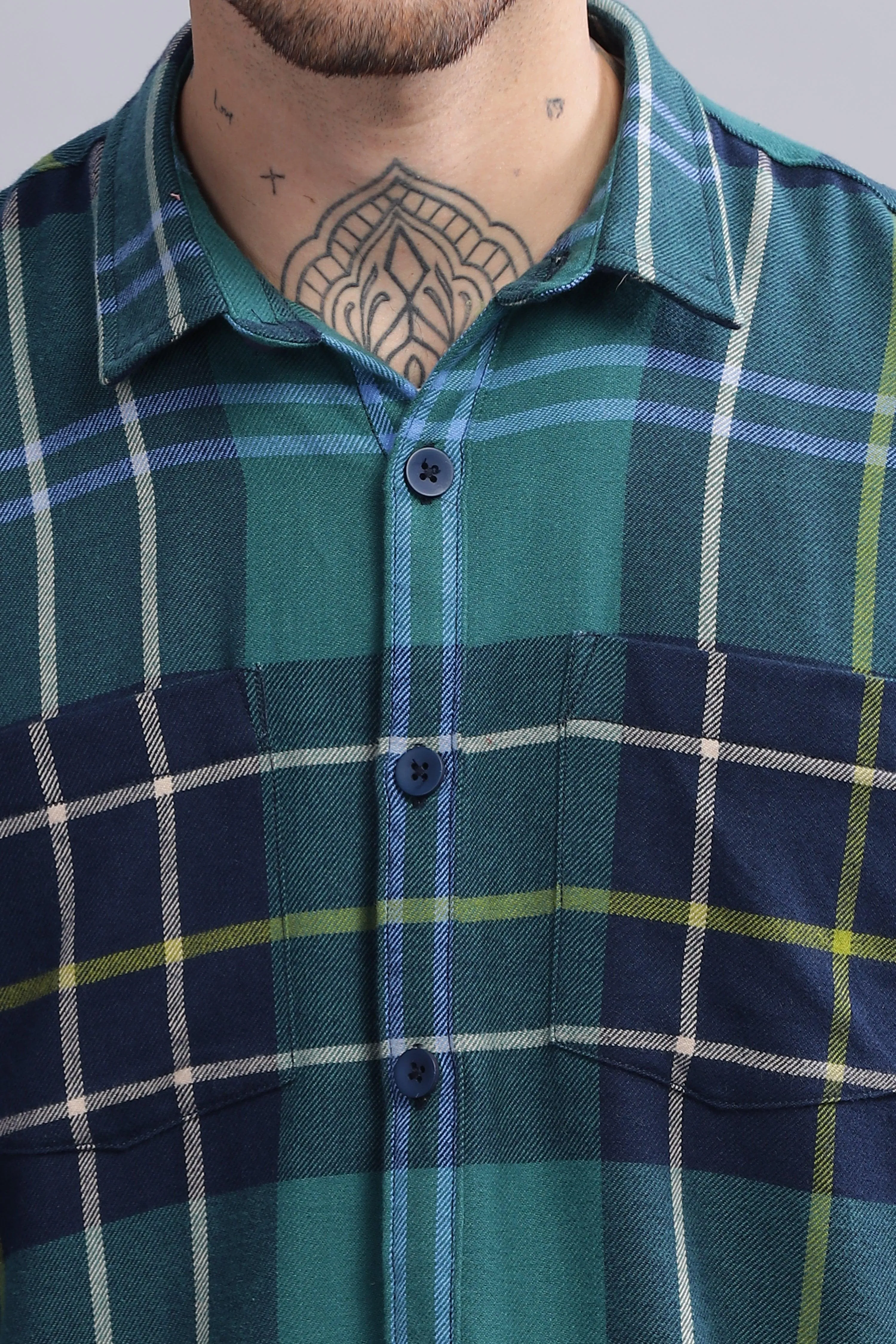 Piper Plaid Mens Full Sleeve Over-Shirt