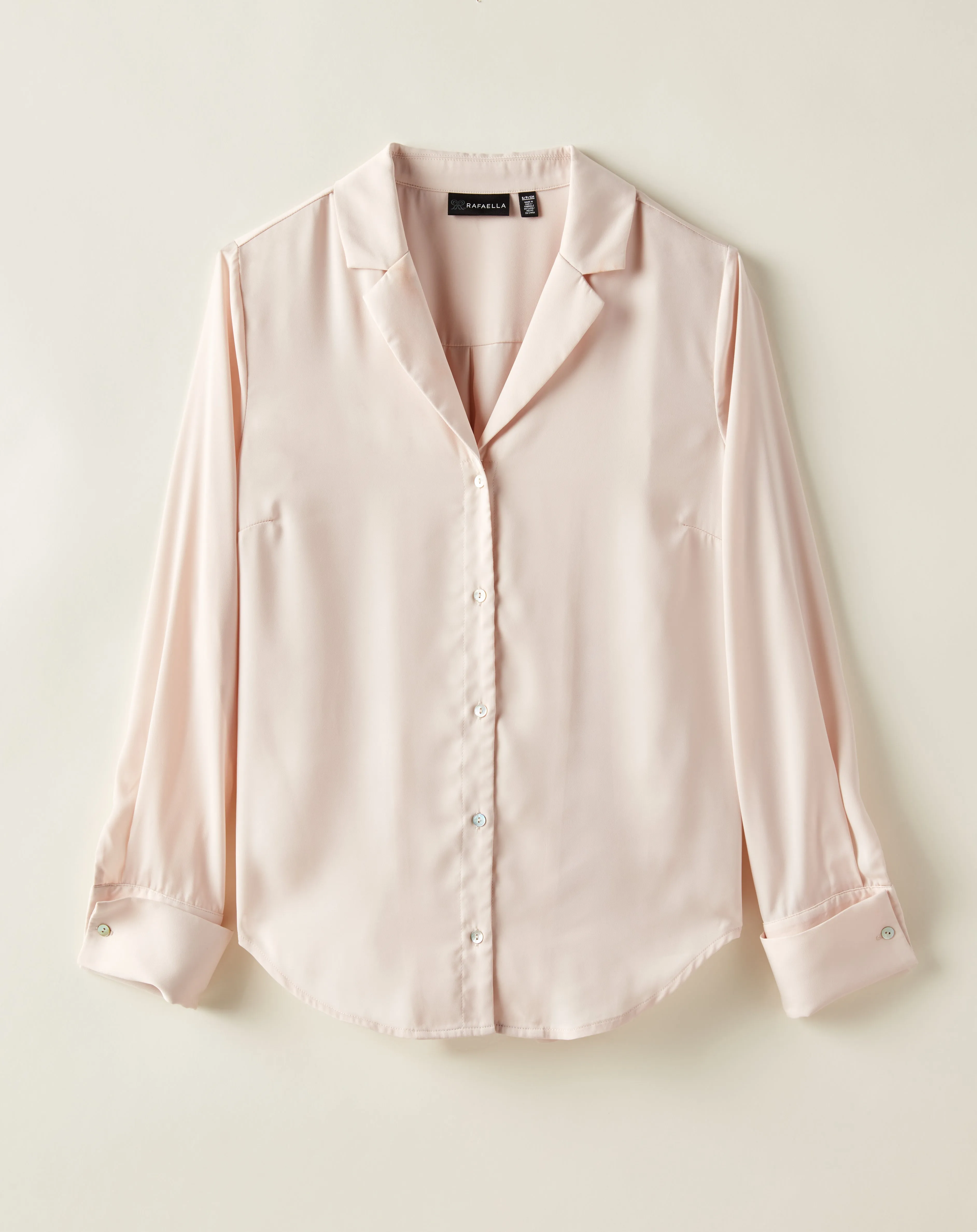 Plus Size Notch Collar Blouse