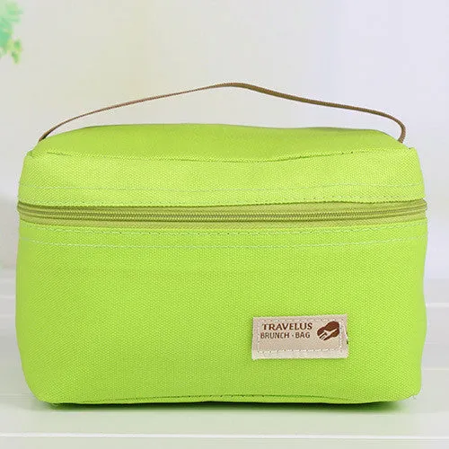 Practical Small Portable Ice Bags 4 Color Waterproof Nylon Cooler Bag Lunch Bag Leisure Picnic Packet Bento Box Food Thermal Bag