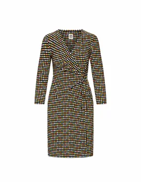 Printed Classic Wrap Dress- Sale