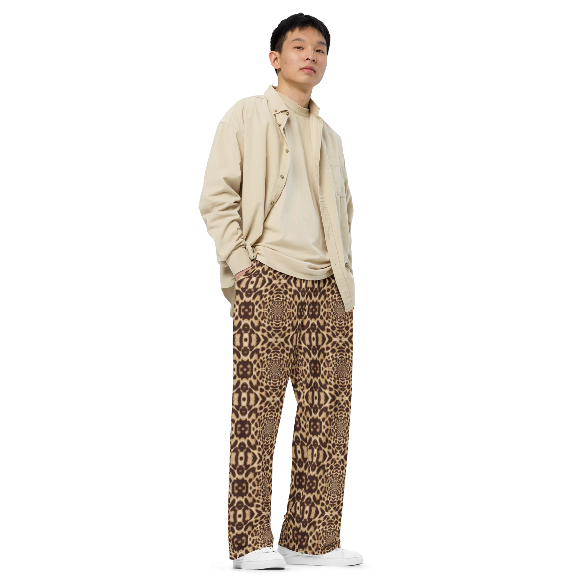 Recursia Contemplative Jaguar II Men's Wide Leg Pants