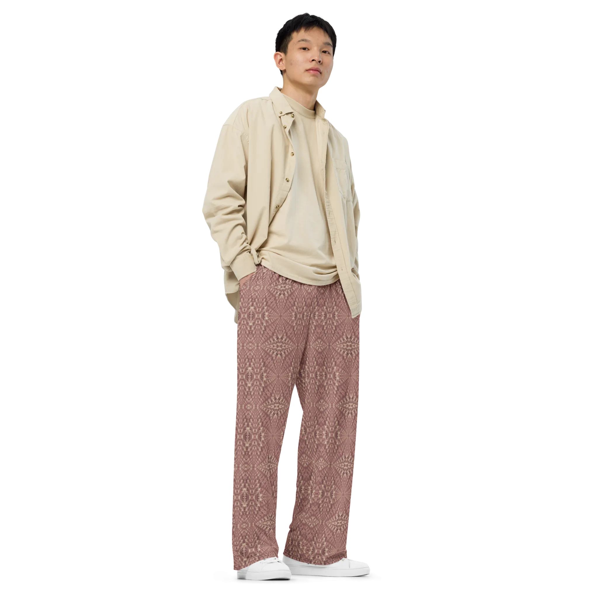 Recursia Fabrique Unknown Men's Wide Leg Pants In Pink