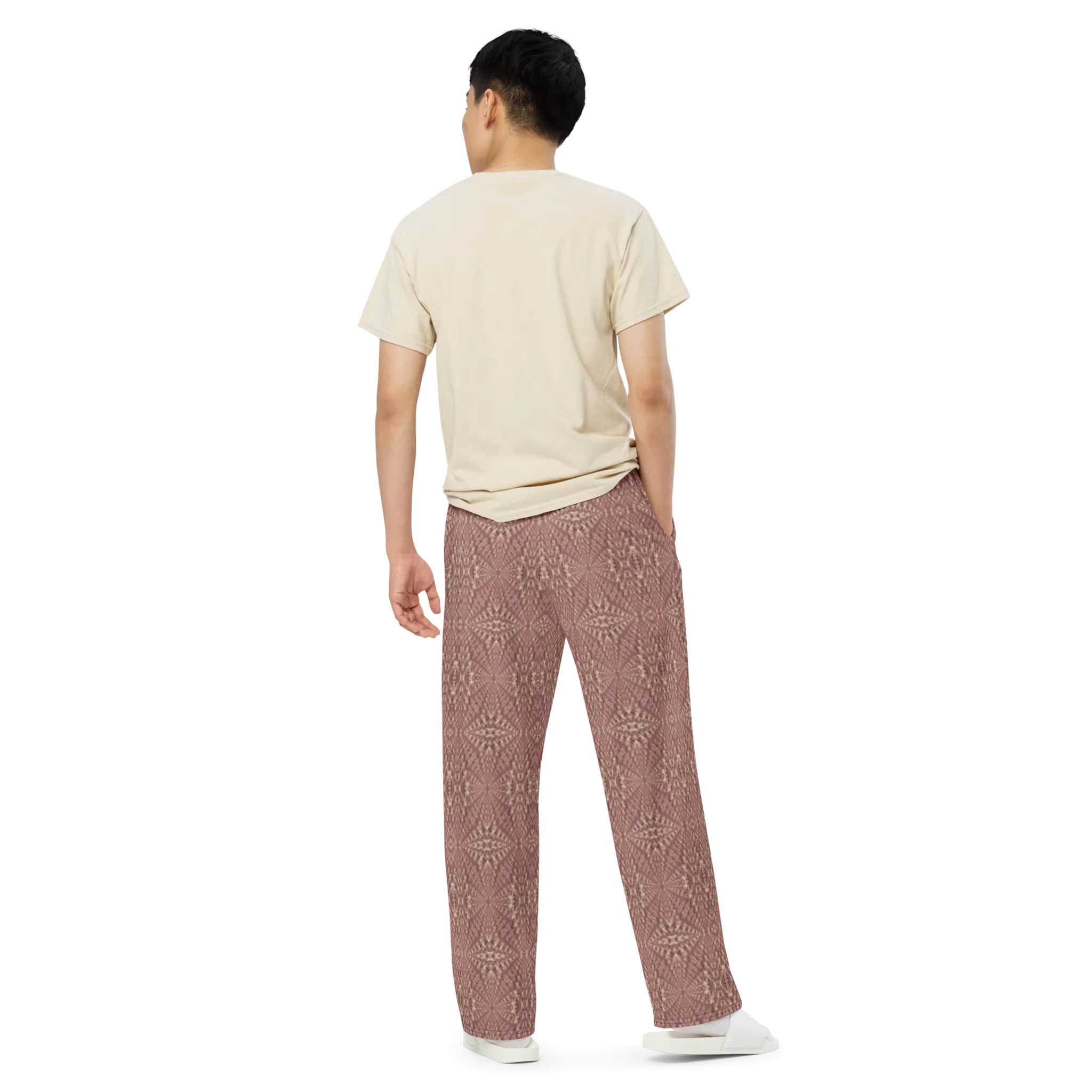 Recursia Fabrique Unknown Men's Wide Leg Pants In Pink